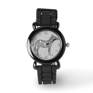 Reloj De Pulsera Cebra - Tonos grises/grises