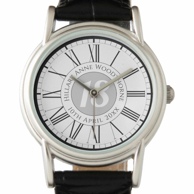 Reloj De Pulsera Celebración conmemorativa de cumpleaños personaliz (Subido por el creador)