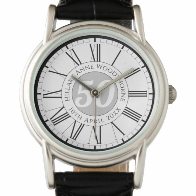 Reloj De Pulsera Celebración conmemorativa de cumpleaños personaliz (Subido por el creador)
