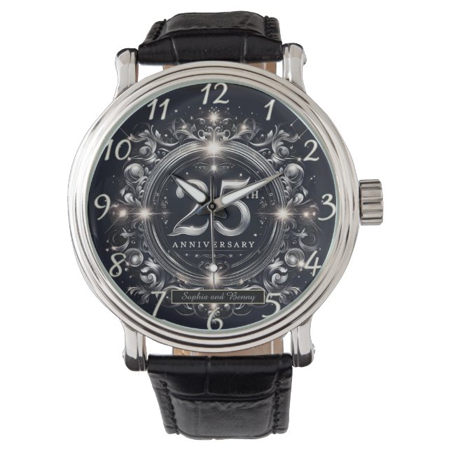 Reloj De Pulsera Celebración de Plata: 25º Aniversario (Anverso)
