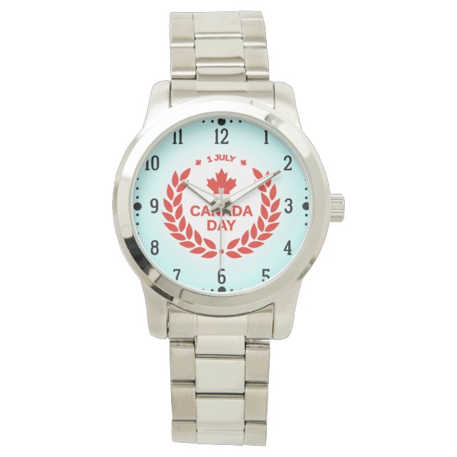 Reloj De Pulsera Celebración del Día de Canadá-24658 (Anverso)