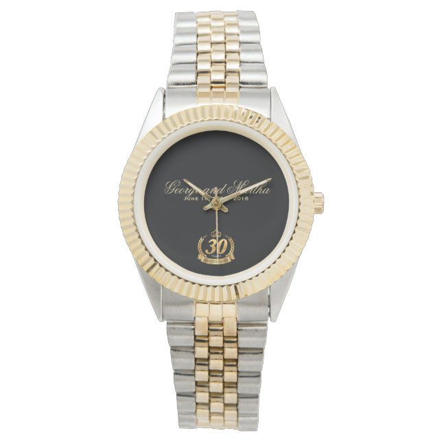 Reloj De Pulsera Celebrando 30º Aniversario. Personalizable. (Anverso)