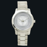 Reloj De Pulsera Celebrando el décimo aniversario del Boda<br><div class="desc">El Décimo Aniversario Boda es un hito en cualquier relación que merece ser celebrada es un hito en cualquier relación que merezca ser celebrada con estilo, y lo puedes hacer con este diseño de tono plateado (o lata) que incluye las palabras "Décimo Aniversario Boda" en la ronda y espacio en...</div>