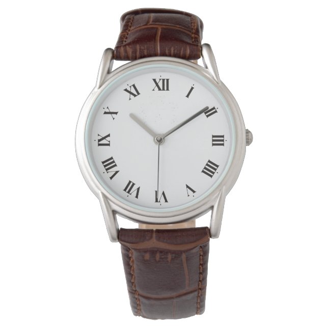 Reloj De Pulsera Celery Charles Men Leather Strand Cappuccino Watch (Anverso)