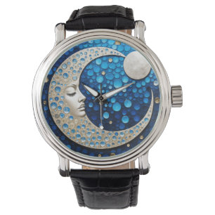Reloj De Pulsera Celeste: Mujer en la luna