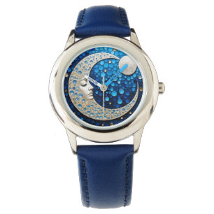 Reloj De Pulsera Celeste: Mujer en la luna