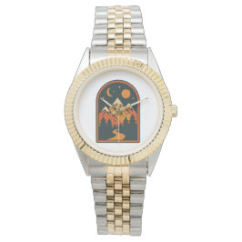 Reloj De Pulsera Celestial Landscape Unisex Two-Tone Bracelet Watch