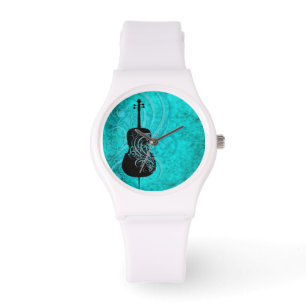 Reloj De Pulsera Cello Verde azulado musical
