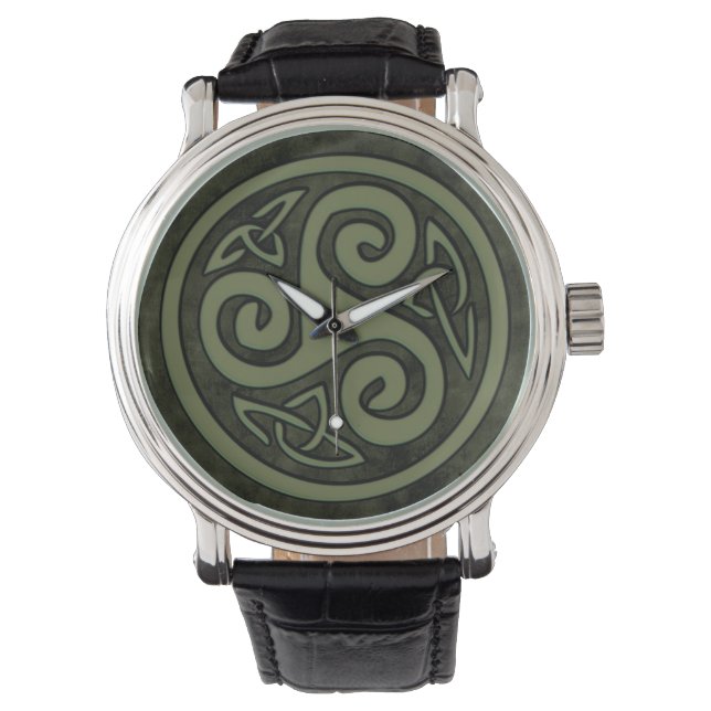 Reloj De Pulsera Celtic Triskele o Triskelion (Anverso)