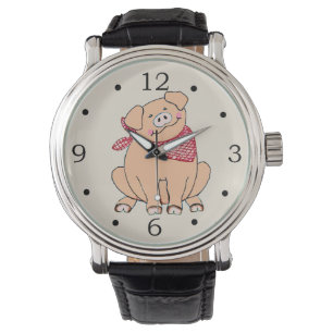Reloj De Pulsera Cerdo del país