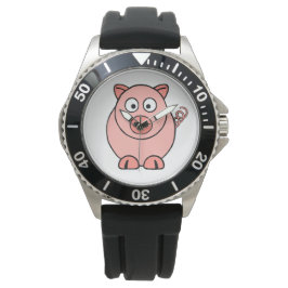 Reloj De Pulsera Cerdo rosa