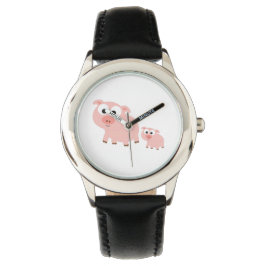 Reloj De Pulsera Cerdos rosados adorables