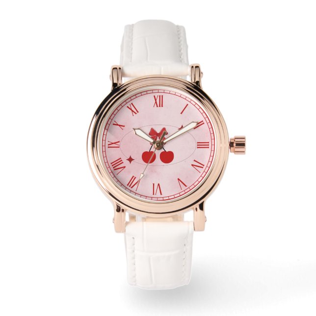 Reloj De Pulsera Cereza (Anverso)