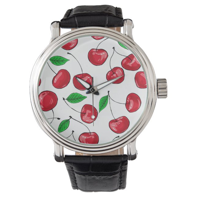 Reloj De Pulsera Cerezas (Anverso)