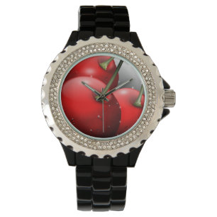 Reloj De Pulsera Cerezas con gotas de excremento