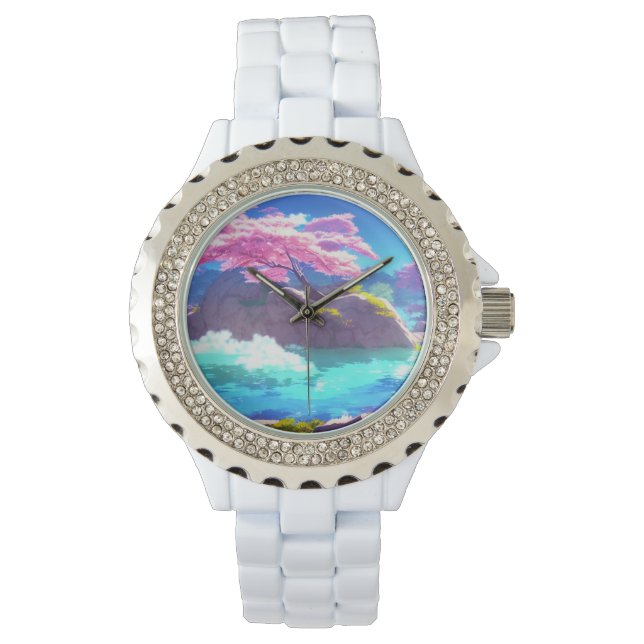 Reloj De Pulsera Cerezo en flor (Anverso)
