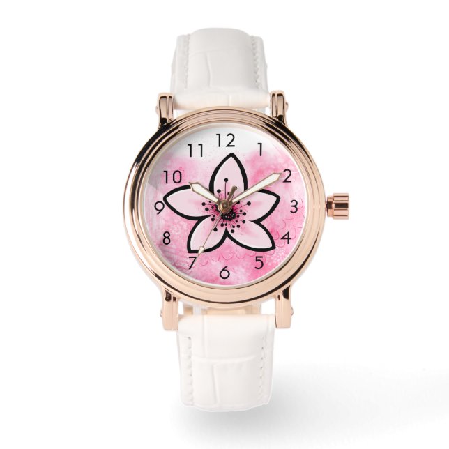 Reloj De Pulsera Cerezo en flor (Anverso)