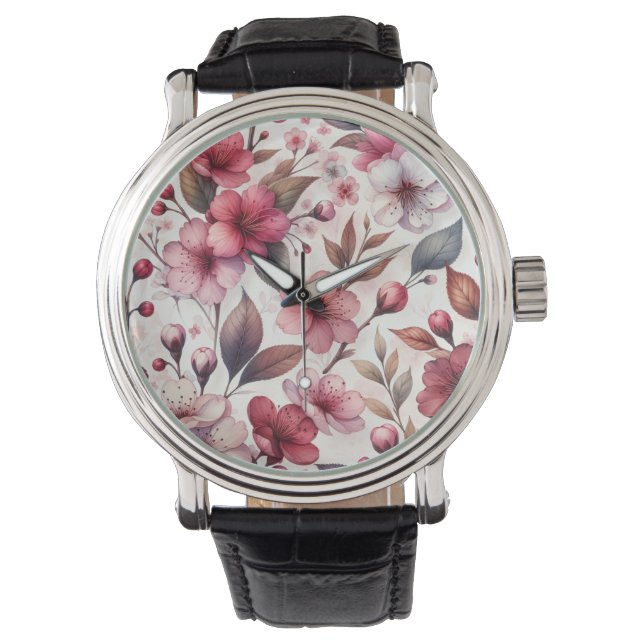 Reloj De Pulsera Cerezo en flor (Anverso)