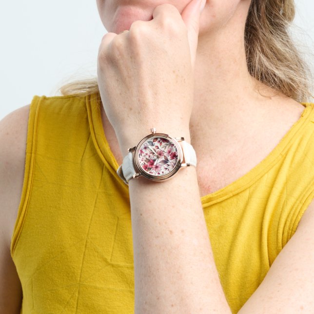 Reloj De Pulsera Cerezo en flor (Muñeca)