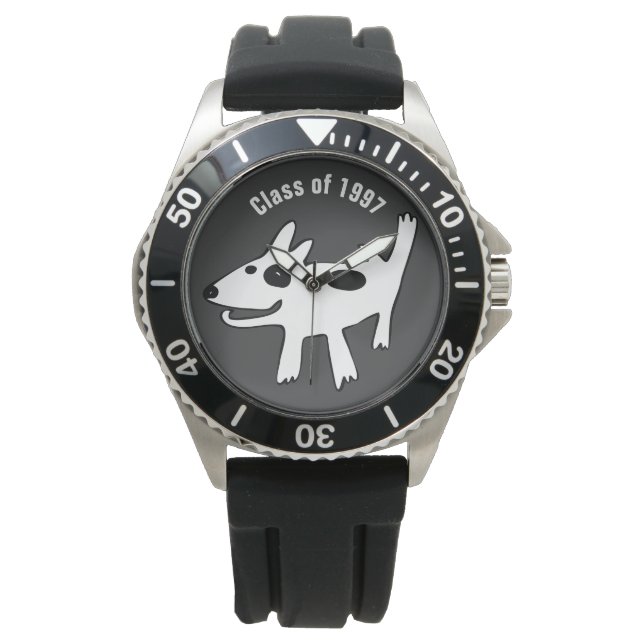 Reloj De Pulsera Certificado en la Escuela de Perros (Anverso)