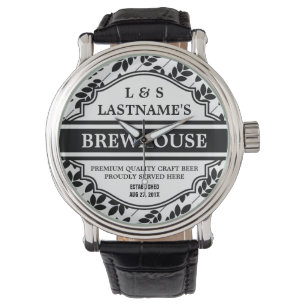 Reloj De Pulsera Cervecería de encargo de la cerveza