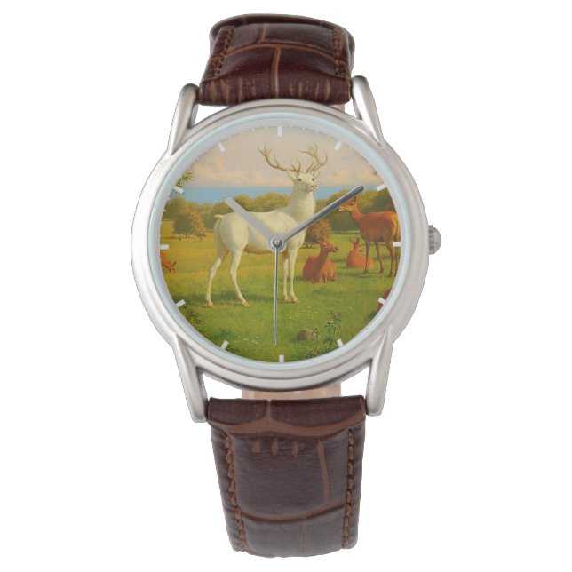 Reloj De Pulsera Cerveza Blanca En Campo Abierto Naturaleza Vida Si (Anverso)