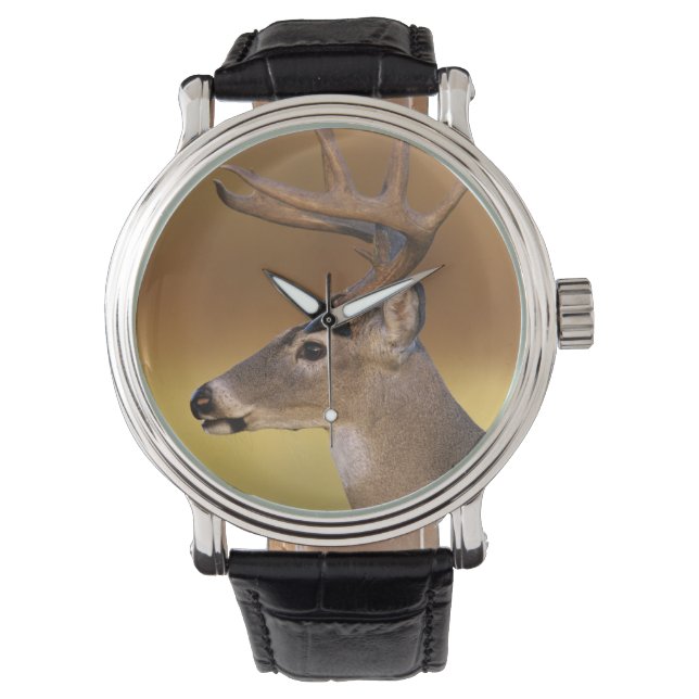 Reloj De Pulsera Cerveza blanca, Odocoileus virginianus, (Anverso)