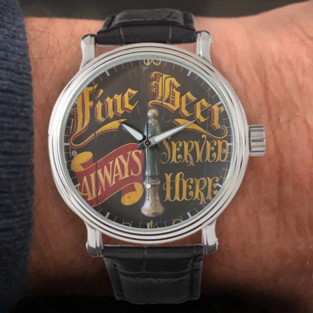 Reloj De Pulsera Cerveza Pub Tradicional. Imagen de Rótulo de pub a (Subido por el creador)