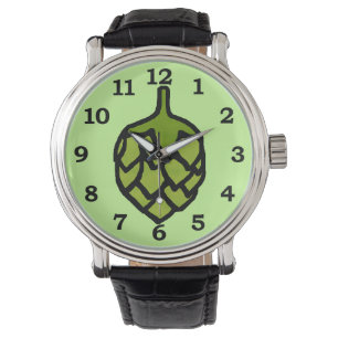 Reloj De Pulsera Cerveza vegetal de copas verdes
