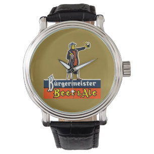 Reloj De Pulsera Cerveza y cerveza inglesa de Burgermeister