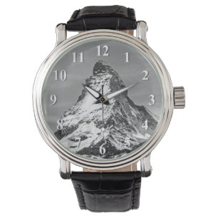 Reloj De Pulsera Cervino blanco y negro con números