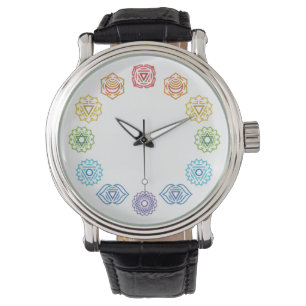 Reloj De Pulsera Chakra Energy Leather Watch