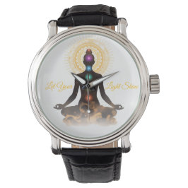 Reloj De Pulsera Chakra Silhouette – Let Your Light Shin