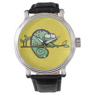 Reloj De Pulsera Chameleon Cute Funny
