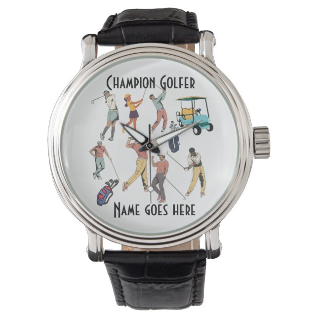 Reloj De Pulsera Champion Golfer Watch - nombre personalizar (Anverso)