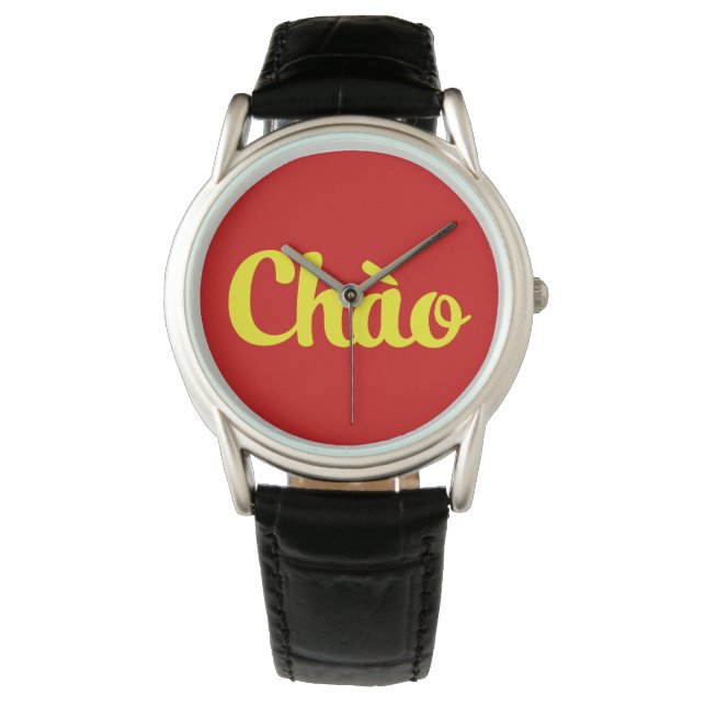 Reloj De Pulsera Chào / Hola ~ Vietnam / Vietnamita / Tiang Viene (Anverso)