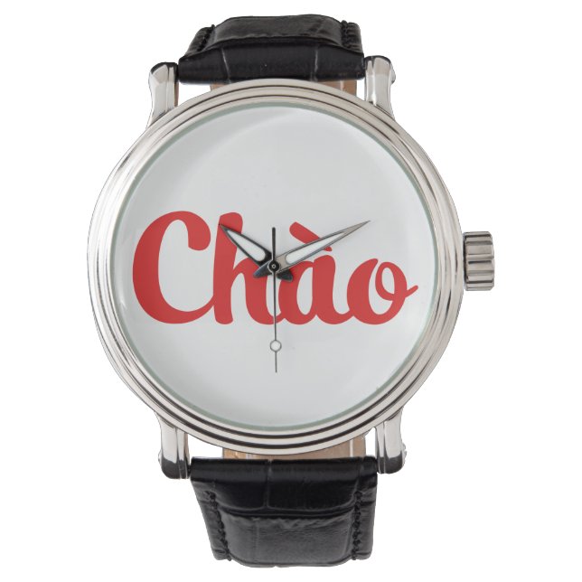 Reloj De Pulsera Chào / Hola ~ Vietnam / Vietnamita / Tiang Viene (Anverso)