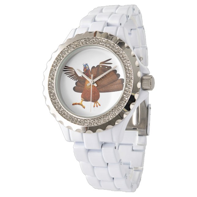 Reloj De Pulsera Charact animada de pavo de SlipperyJoe's Thanksend (Angular)