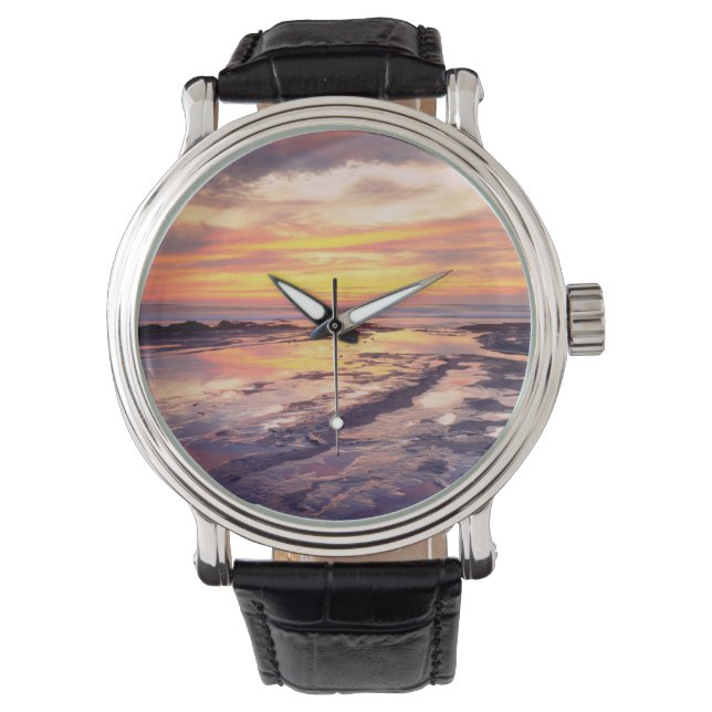 Reloj De Pulsera charcas de marea de Sunset Cliffs (Anverso)
