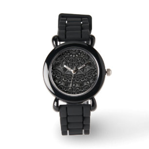 Reloj De Pulsera Charcoal Mandala Watch