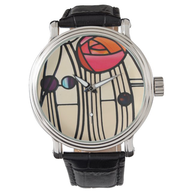 Reloj De Pulsera Charles Rennie Mackintosh StainGlass (Anverso)