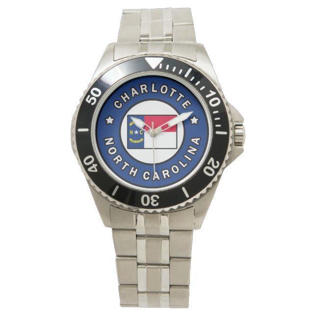 Reloj De Pulsera Charlotte Carolina del Norte (Anverso)