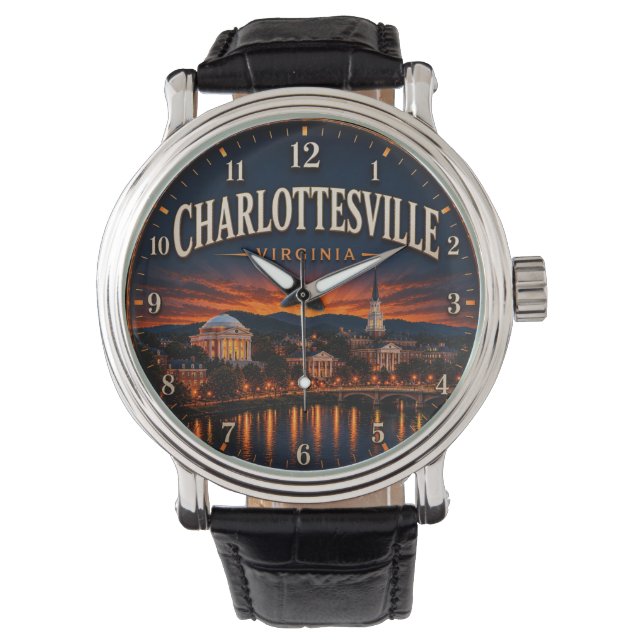 Reloj De Pulsera Charlottesville Virginia (Anverso)