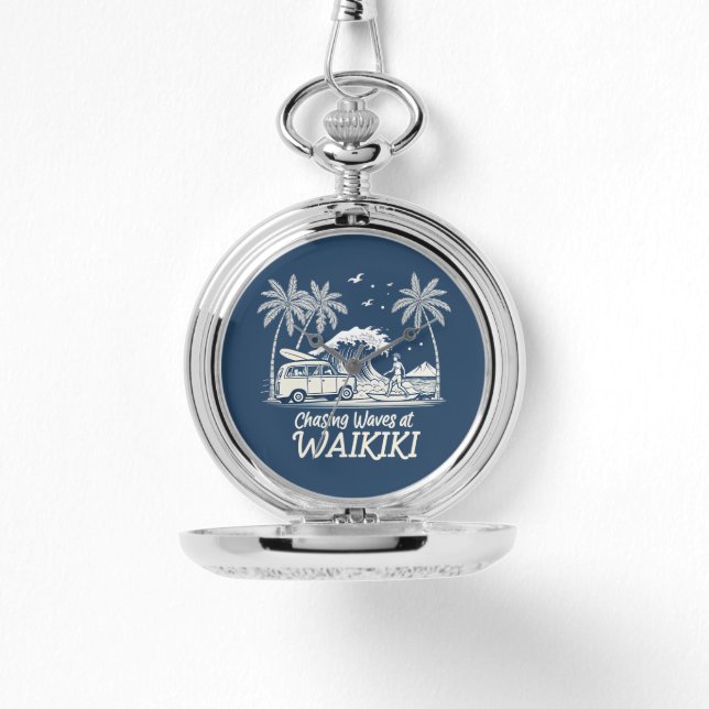 Reloj De Pulsera Chasing Waves at Waikiki (Anverso)