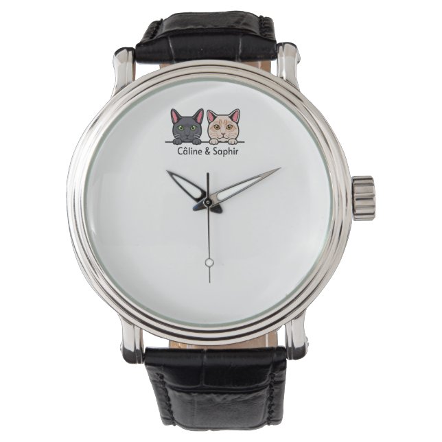 Reloj De Pulsera Chats en famille (Anverso)