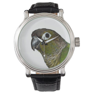 Reloj De Pulsera Cheeked verde Conure