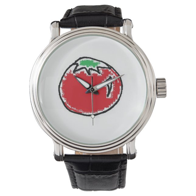 Reloj De Pulsera Cheery Cherry Tomato Personalizado (Anverso)