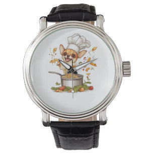 Reloj De Pulsera Chef Chihuahua � Maestro Canino Culinario