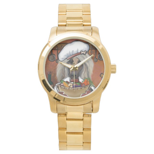 Reloj De Pulsera Chef de Hound Afgano (Anverso)