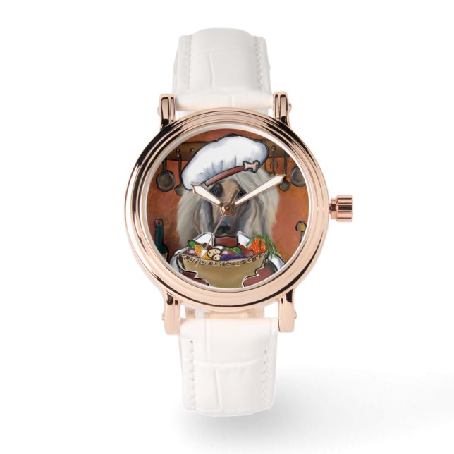 Reloj De Pulsera Chef de Hound Afgano (Anverso)